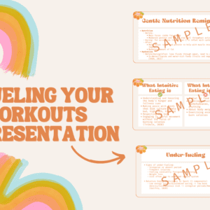 Fueling Your Workouts Slide Deck Cover